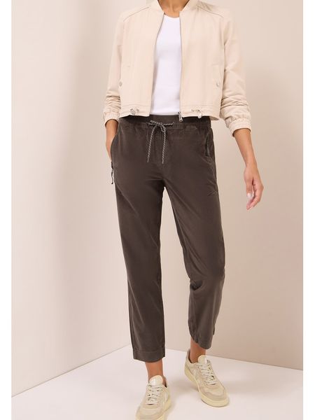 Cecil Spodnie w kolorze ciemnobrązowym rozmiar: XL/L28. Brązowe spodnie materiałowe Cecil, na co dzień, l, bez wzorów, z materiału. Za 171.68 zł.