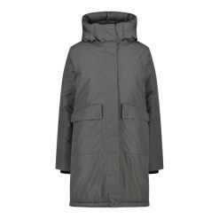 Parka damska z kapturem CMP. Czarne parki CMP, z materiału, z kapturem. Za 671.25 zł.