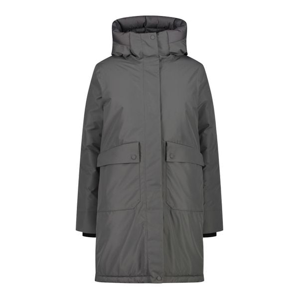Parka damska z kapturem CMP. Czarne parki CMP, z materiału, z kapturem. Za 671.25 zł.
