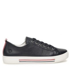 Tenisówki Remonte. Niebieskie trampki Remonte, bez wzorów, bez zapięcia. Za 349.99 zł.