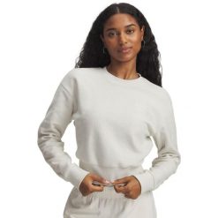 Bluza damska Under Armour Icon Terry Varsity. Białe bluzy Under Armour, bez wzorów, bez kaptura. Za 330.50 zł.