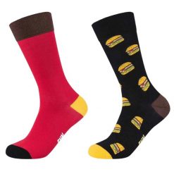 Skarpetki sportowe dla dorosłych FUNSOCKS Motifs 2PPK Socks. Obuwie sportowe X Socks, z bawełny, bez zapięcia, na fitness i siłownię. Za 29.99 zł.
