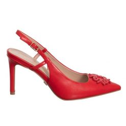 Rinascimento czerwone szpilki ZLN 0898. Czerwone szpilki Yenkee, bez wzorów, bez obcasa, na szpilce, bez zapięcia. Za 425.99 zł.