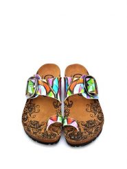 Calceo Japonki ze wzorem rozmiar: 41. Klapki Calceo, bez wzorów, z materiału, z otwartym noskiem, bez obcasa. Za 165.99 zł.