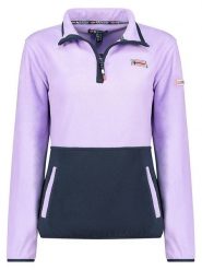 Geographical Norway Bluza polarowa "Touki" w kolorze lawendowo-granatowym rozmiar: XXL. Różowe bluzy Geographical Norway, xxl, bez wzorów, z polaru, bez kaptura. Za 83.81 zł.