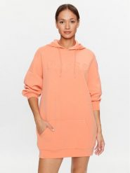 Guess Sukienka codzienna V3BQ14 K7UW2 Koralowy Regular Fit. Pomarańczowe sukienki Guess, na co dzień, s, z aplikacjami, z wiskozy, bez kołnierzyka, bez ramiączek, proste. Za 259.99 zł.