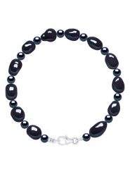 Pearline Bransoletka w kolorze tahiti z perłami rozmiar: onesize. Czarne bransoletki Pearline, z perłą, srebrne. Za 237.73 zł.