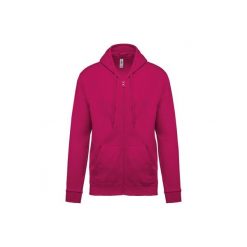 Bluza z kapturem i zamkiem błyskawicznym Kariban. Czerwone bluzy KARIBAN, uniwersalny, bez wzorów, z bawełny, z kapturem. Za 195.50 zł.