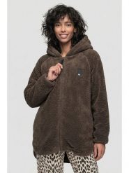 Alife and kickin Kurtka pluszowa "Dominique" w kolorze ciemnobrązowym rozmiar: XXL. Brązowe kurtki Alife and Kickin, xxl, bez wzorów, bez kaptura. Za 130.99 zł.