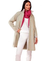 Heine Płaszcz przejściowy w kolorze beżowym rozmiar: 38. Brązowe płaszcze Heine, bez wzorów, bez kaptura. Za 120.45 zł.