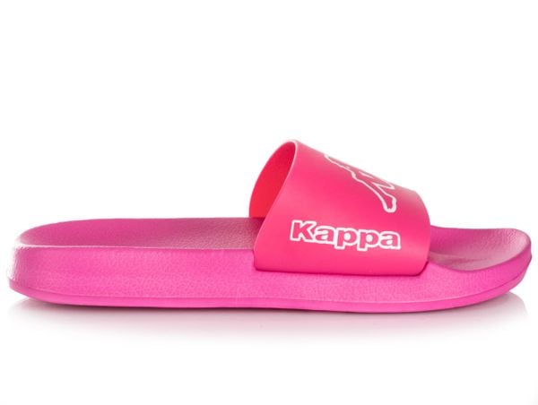 Klapki damskie sportowe Kappa KRUS. Białe klapki Kappa, bez wzorów, z materiału, bez obcasa. Za 59.00 zł.