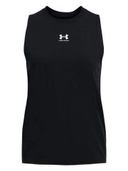 Under Armour Top sportowy "Campus Muscle Tank" w kolorze czarnym rozmiar: XS. Czarne koszulki sportowe Under Armour, bez wzorów, z materiału, bez ramiączek, outdoorowe. Za 68.95 zł.