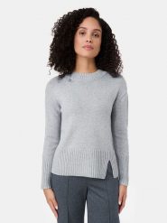 Gerry Weber Sweter w kolorze szarym rozmiar: 38. Szare swetry Gerry Weber, bez wzorów, z wełny, bez ramiączek. Za 224.95 zł.
