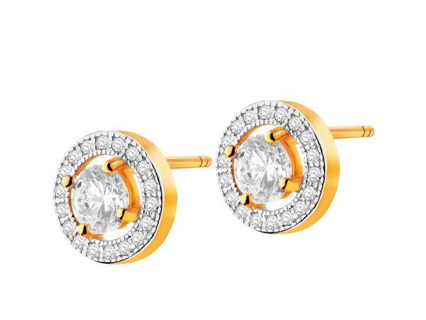 Złote kolczyki. Żółte kolczyki Apart, złote. Za 899.00 zł.