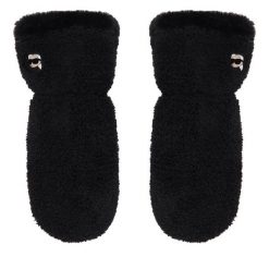 Rękawiczki Damskie KARL LAGERFELD. Czarne rękawiczki KARL LAGERFELD, bez wzorów, z dzianiny. Za 429.99 zł.