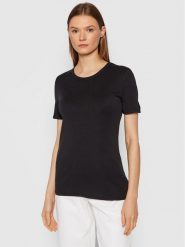 United Colors Of Benetton T-Shirt 3GA2E16A0 Czarny Regular Fit. Czarne t-shirty United Colors of Benetton, xs, bez wzorów, z bawełny, bez kołnierzyka, bez ramiączek. Za 59.99 zł.