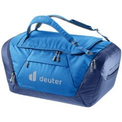 Torba podróżna Deuter Duffel Pro 90. Niebieskie torby na ramię Deuter, bez wzorów, z materiału, na ramię, bez dodatków. Za 539.99 zł.