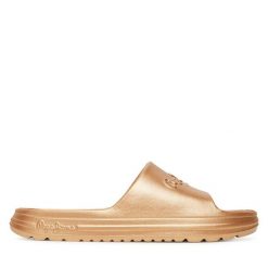 Klapki Pepe Jeans. Żółte klapki Pepe Jeans, bez wzorów, z jeansu, bez obcasa. Za 129.99 zł.
