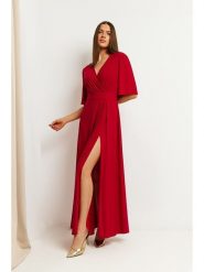 Made of emotion Sukienka w kolorze czerwonym rozmiar: M. Czerwone sukienki Made Of Emotion, na co dzień, m, bez wzorów, bez kołnierzyka, bez ramiączek, maxi, proste. Za 269.99 zł.