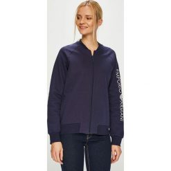 Emporio Armani - Bluza. Niebieskie bluzy Emporio Armani, m, bez wzorów, z bawełny, bez kaptura. W wyprzedaży za 319.90 zł.