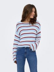 ONLY Sweter w kolorze błękitnym rozmiar: S. Niebieskie swetry Only, s, bez wzorów, bez ramiączek. Za 75.34 zł.