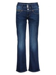 Herrlicher Dżinsy - Regular fit - w kolorze granatowym rozmiar: W25/L34. Niebieskie jeansy Herrlicher, l, bez wzorów, z podwyższonym stanem. Za 195.99 zł.