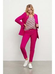 &Co Woman Spodnie "Berry" w kolorze różowym rozmiar: XL. Różowe spodnie materiałowe &Co Woman, xl, bez wzorów, z materiału, z podwyższonym stanem. Za 164.95 zł.