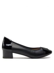 Caprice Baleriny 9-22307-42 Czarny. Czarne baleriny Caprice, bez wzorów, ze skóry, bez obcasa. Za 181.99 zł.