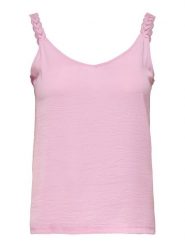 ONLY Top "Tilde" w kolorze jasnoróżowym rozmiar: XL. Różowe topy Only, xl, bez wzorów, z bawełny, bez kołnierzyka, bez ramiączek. Za 57.20 zł.