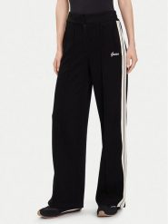 Guess Spodnie palazzo V5BB16 KCX52 Czarny Wide Leg. Czarne spodnie materiałowe Guess, m, z aplikacjami, z materiału. Za 439.99 zł.