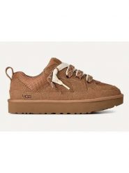UGG Sneakersy "Lowmel" w kolorze jasnobrązowym rozmiar: 40. Brązowe trampki UGG, bez wzorów, ze skóry, bez zapięcia. Za 549.95 zł.