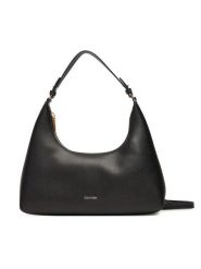 Calvin Klein Torebka Foil Logo Conv Shou?Lder Bag LV04F3272G Czarny. Czarne torebki klasyczne Calvin Klein, bez wzorów, ze skóry, bez dodatków. Za 519.99 zł.