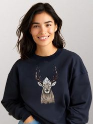 WOOOP Bluza "Let´s Go Outside" w kolorze granatowym rozmiar: XL. Niebieskie bluzy Wooop, s, bez wzorów, bez kaptura. Za 100.99 zł.