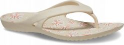 Japonki Dla Dorosłych Crocs Kadee II Flip. Brązowe klapki Crocs, bez wzorów, z materiału, bez obcasa. Za 71.99 zł.