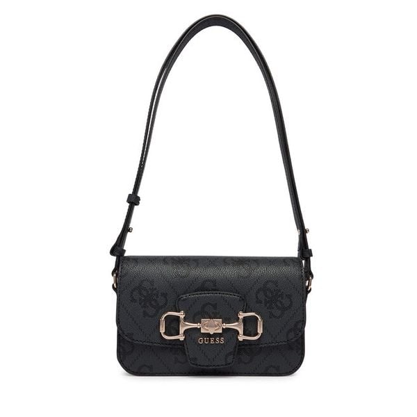 Torebka Guess. Szare listonoszki Guess, z aplikacjami, bez dodatków. Za 376.99 zł.