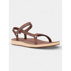 Sandały Damskie Teva Original Universal Slim Lea. Brązowe sandały Teva, bez wzorów, bez obcasa, bez zapięcia. Za 309.99 zł.