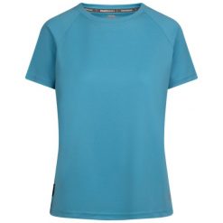 T-shirt damski Claudette. Niebieskie t-shirty Trespass, m, bez wzorów, bez kołnierzyka, bez ramiączek. Za 71.99 zł.