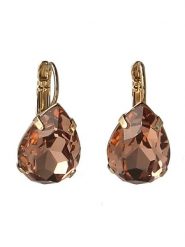 Otazu Pozłacane kolczyki z kryształami Swarovski rozmiar: onesize. Czerwone kolczyki Otazu, z kryształem, pozłacane. Za 113.99 zł.