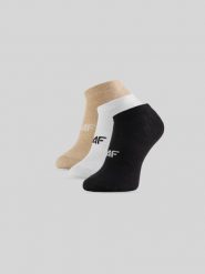 4F Skarpetki krótkie (3-pack) damskie - multikolor 39-42. Skarpety 4f, bez wzorów, z bawełny. Za 49.99 zł.