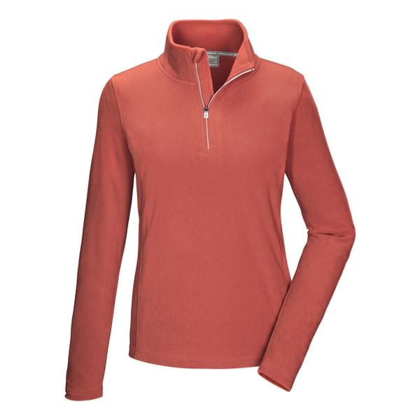 Bluza polarowa damska Killtec KSW 101 WMN FLC SHRT. Brązowe bluzy Killtec, bez wzorów, z materiału, bez kaptura. Za 159.99 zł.