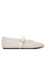 Patrizia Pepe Baleriny PPJ376.06 Biały. Białe baleriny Patrizia Pepe, bez wzorów, ze skóry, bez obcasa. Za 539.99 zł.