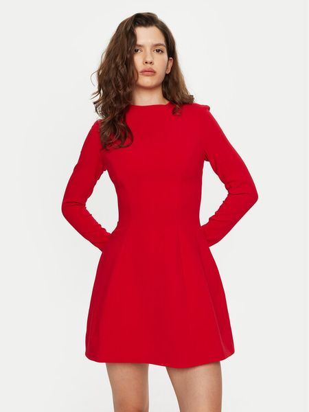 Bardot Sukienka koktajlowa Delphi 59527DB Czerwony Regular Fit. Czerwone sukienki Bardot, bez wzorów, z syntetyku, wizytowe, bez kołnierzyka, bez ramiączek. Za 639.99 zł.