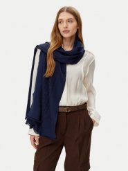 LAUREN RALPH LAUREN Szal 454937219001 Granatowy. Niebieskie rękawiczki Lauren Ralph Lauren, bez wzorów, z bawełny. Za 369.99 zł.