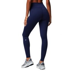 Damskie legginsy z wysokim stanem Fabletics Define. Niebieskie legginsy FABLETICS, bez wzorów, z podwyższonym stanem. Za 305.70 zł.