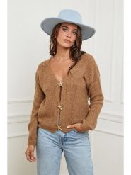 L'armoire de Suzette Kardigan w kolorze karmelowym rozmiar: 38/40. Brązowe kardigany L'armoire de Suzette, l, bez wzorów. Za 195.31 zł.