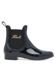 KARL LAGERFELD Kalosze Kalosh II KL94775 Czarny. Czarne kalosze KARL LAGERFELD, bez wzorów, z gumy. Za 449.99 zł.