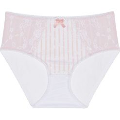 Figi "maxi" bonprix biało-pastelowy jasnoróżowy. Figi bonprix. Za 29.99 zł.