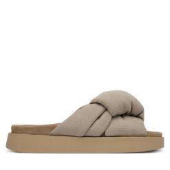 Klapki Inuikii. Brązowe klapki Inuikii, bez wzorów, bez obcasa. Za 859.99 zł.