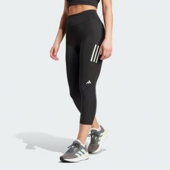Legginsy Own the Run 3/4. Czarne legginsy Adidas, xl, bez wzorów, z materiału. Za 259.00 zł.