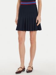 Motivi Spódnica mini 1646W000614N Granatowy Regular Fit. Niebieskie spódnice Motivi, bez wzorów, z syntetyku, mini. Za 149.99 zł.